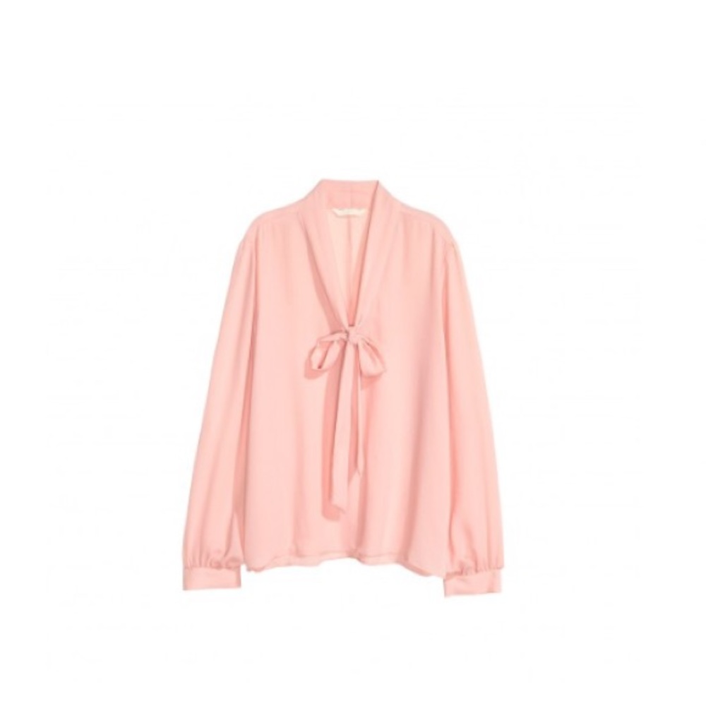 H&M Pink Bow Top